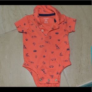 Carters 3m boys Polo Bodysuit